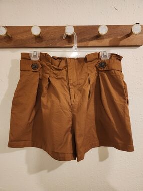 Forever 21 Rust-Toned Elastic Waist Shorts